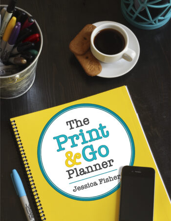 cover image of print and go planner.